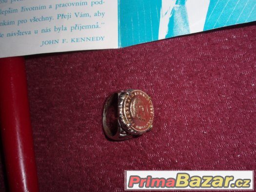 Starý prsten J.F.KENNEDY a poselství