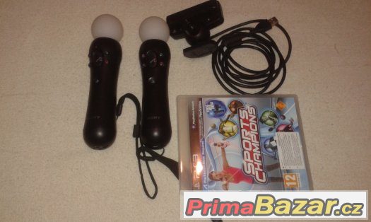 Playstation 3 Move Set ovladače + kamera + hra