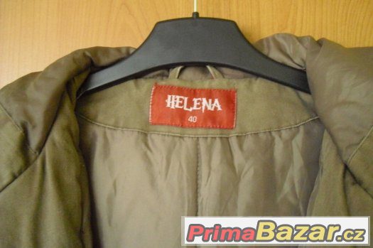 Zelený kabát značky Helena Zelený kabát značky Helena