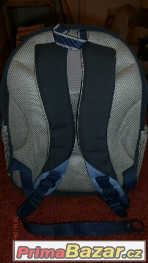 Batoh školní modrý, vyztužená záda - hezký, vhodný pro 1.st.
