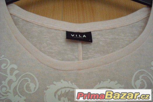 Růžové tričko, značky Vila Clothes
