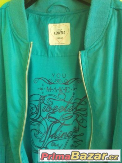 Zelená podzimní bunda, značky Kenvelo