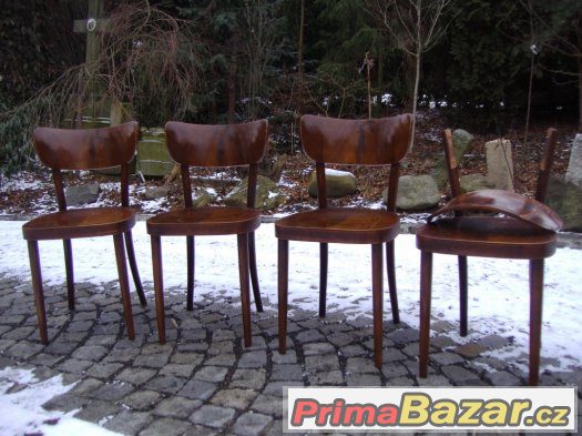 Retro jídelna / židle / stůl / Ton? Thonet?