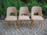 Retro židle / 3x brusel / design Oswald Haerdtl