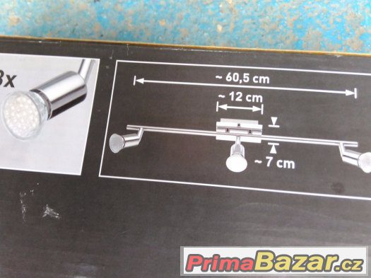 Svietidlo LED 3 bodové, NOVÉ Svietidlo LED 3 bodové, NOVÉ