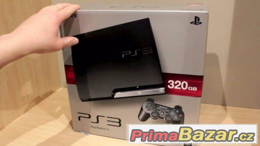 Playstation 3 slim 320GB poslední model,záruka 4 měsíce+hry