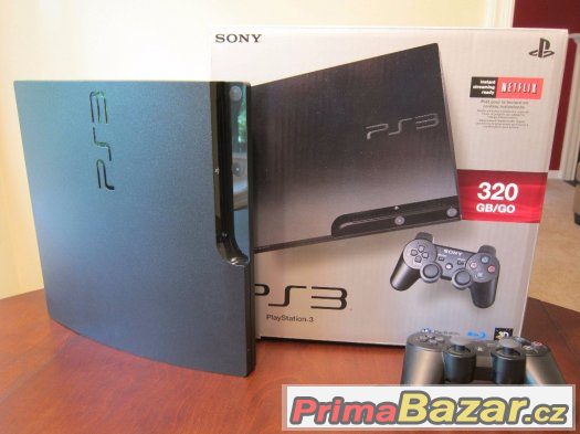 Playstation 3 slim 320GB poslední model,záruka 4 měsíce+hry
