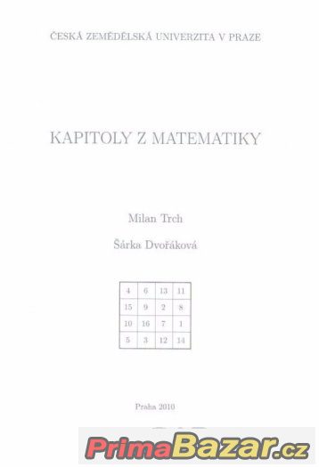 Kapitoly z Matematiky - ČZU
