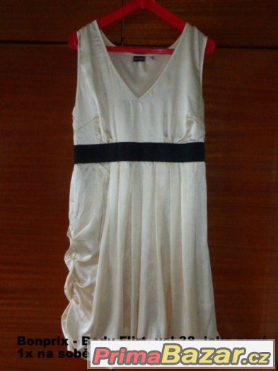 6x plesové šaty- krátké, dlouhé, vel 38, 40, 42, lodičky