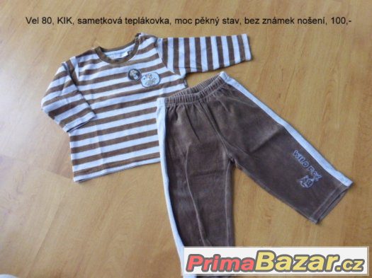 komplety, soupravičky, teplákovky vel 56-98 komplety, soupravičky, teplákovky vel 56-98