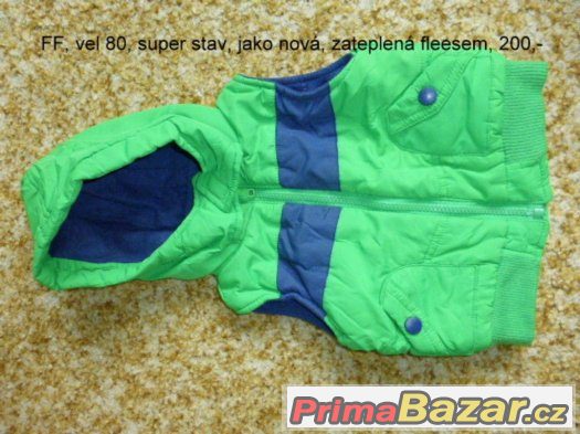 Vesty a bundy vel 68 - 122 (3 měsíce až 6 let)