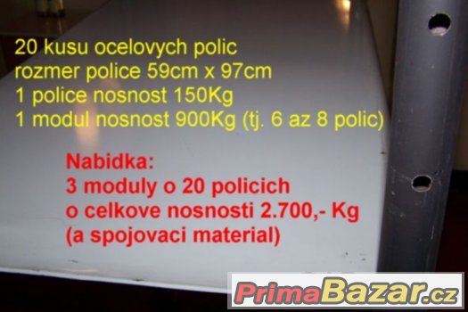 Regal modulovy do skladu / garaze / vybaveni provozovny Regal modulovy do skladu / garaze / vybaveni provozovny