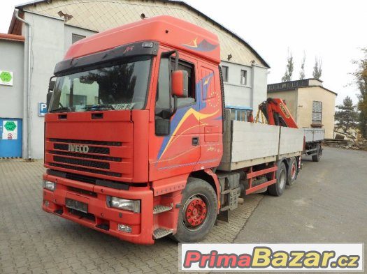 Nabízím Iveco 430 valník s HR Palfinger PK 100