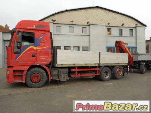 Nabízím Iveco 430 valník s HR Palfinger PK 100