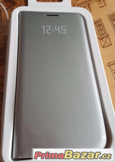 Samsung S7 G930 LED Pouzdro Silver + sklo na displej
