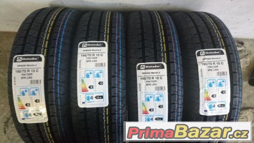 Letní pneumatiky 195/70 R15C Matador 100% 2016 za 4ks