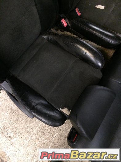 sedačky VW Passat B5.5 černá kuže středy Alcantara Combi