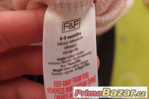 Krásné semišové kalhoty pro miminko 3-6 a 6-9 měsíců -
