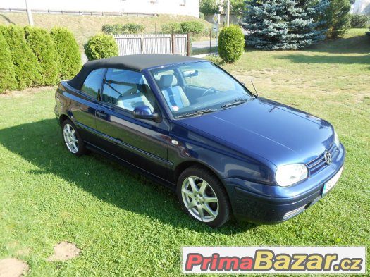 Prodám krásný, VW GOLF cabrio, 1,6i, r.v. 2000,