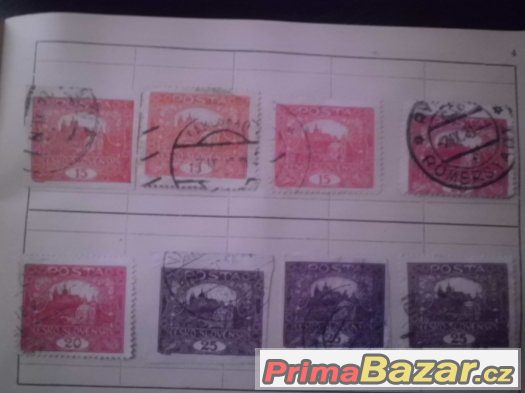 Sbírka starých poštovních známek - ČSR 1
