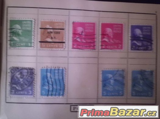 Sbírka starých poštovních známek - USA