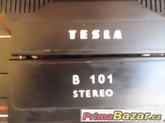 Pěkný Kotoučový Magnetofon Tesla B101 STEREO s mikrofony