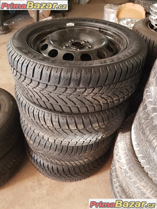 plechové disky s pneu Dunlop sport 4D 5Q0601027ag 5x112 6jx16