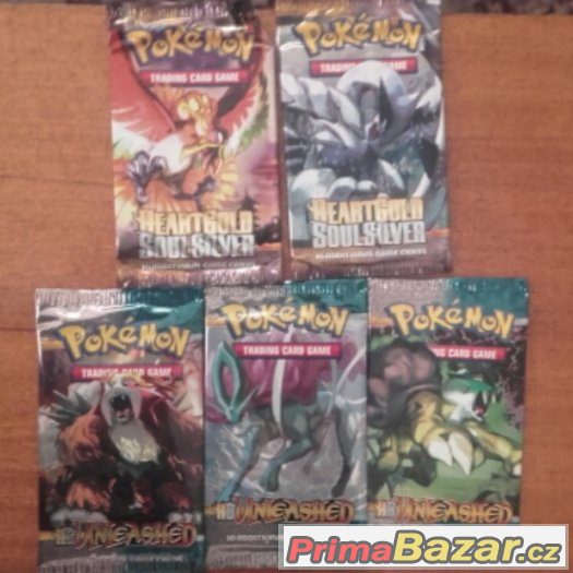 5 balíčků karet Pokémon