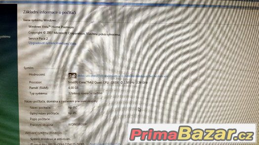 Prodám PC HP sestavu. Vše ve výborném stavu.