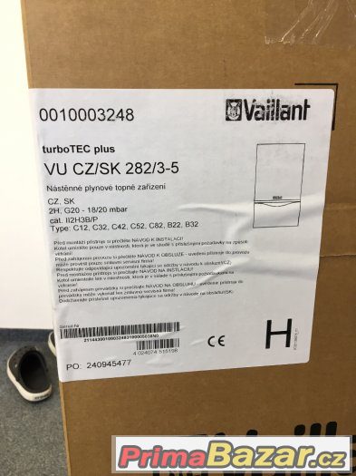 Prodám nový nepoužitý kotel Vaillant VU 282/3-5 turboTECplus