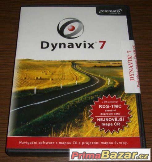 Nerozbalený Dynavix 7 - Podrobná mapa ČR + MRE