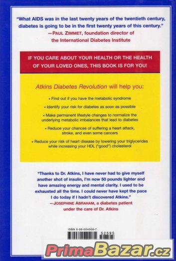 Atkins Diabetes Revolution - č.1 v New York Times Bestsell