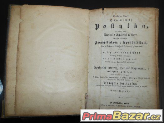 polská modlitební kniha 1874