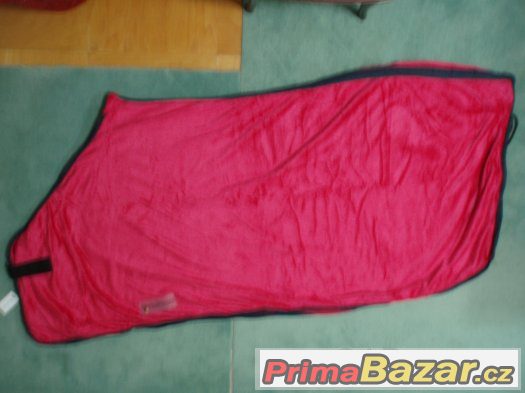Prodám deka fleece nová 125cm tmavě růžová