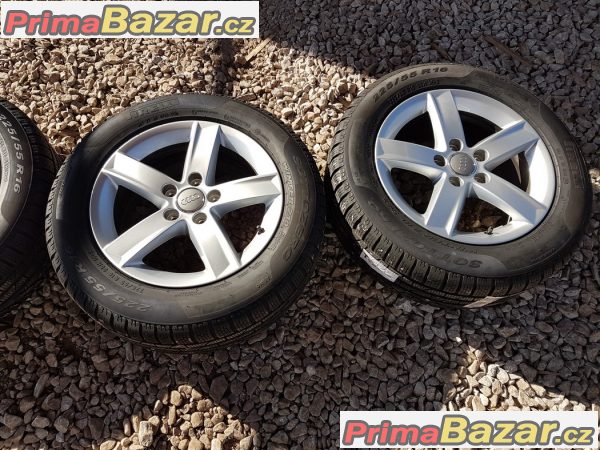 zánovní sada alu kola Audi s pneu Pirelli 8K0071496 5x112 7jx16