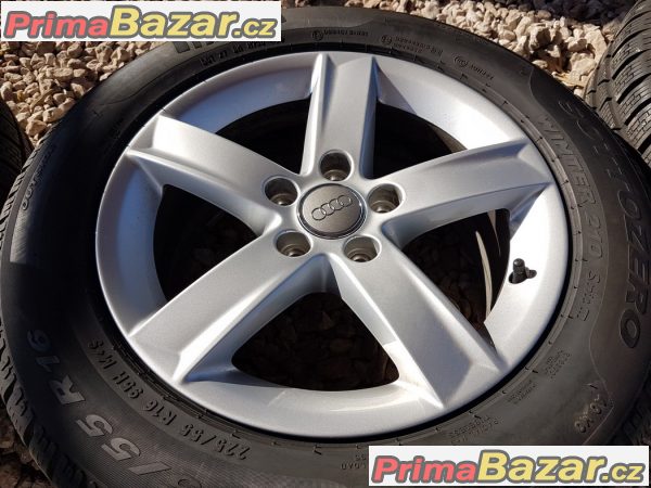 zánovní sada alu kola Audi s pneu Pirelli 8K0071496 5x112 7jx16