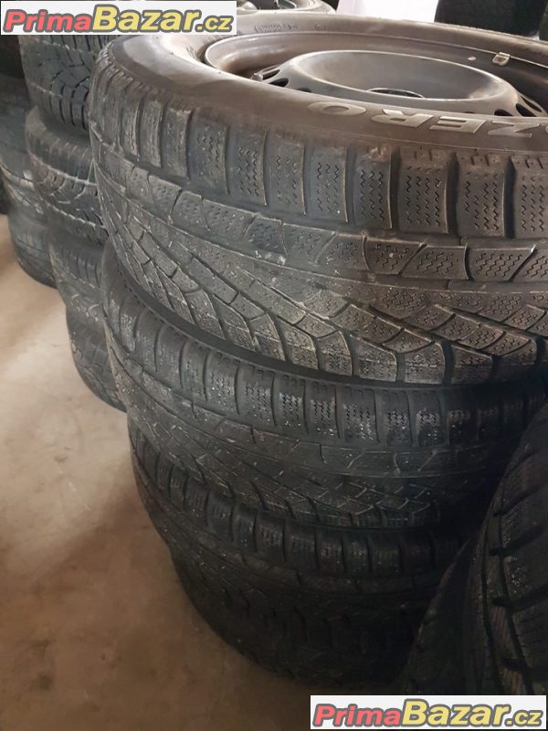 plechové disky s Pirelli 5x112 6.5jx16