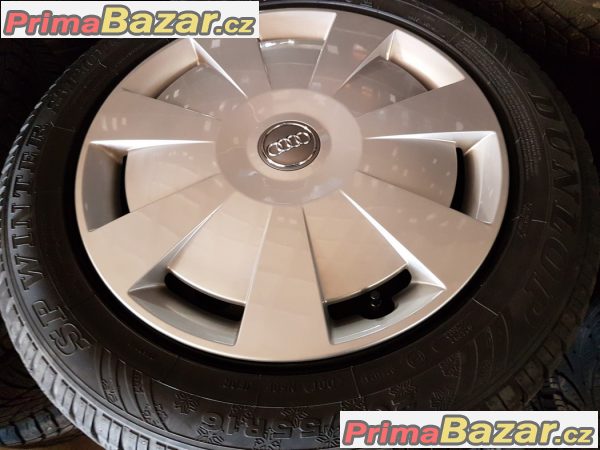 plechove disky bez koroze s pneu Dunlop 4D 8V0601027A 5x112 6.5jx16 et43 plechove disky bez koroze s pneu Dunlop 4D 8V0601027A 5x112 6.5jx16 et43