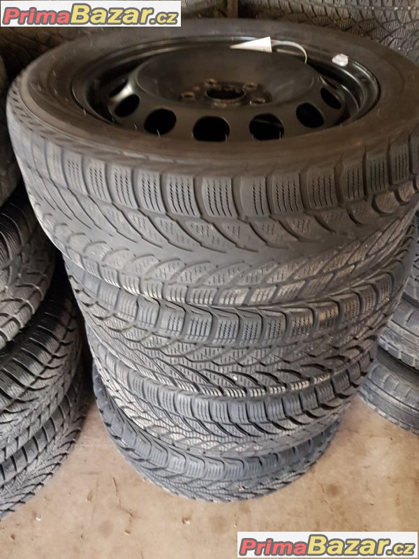 sada plechové disky s pneu Bridgestone lm32 jedna pneu na vymenu 5x112 8P0 6jx16 et50