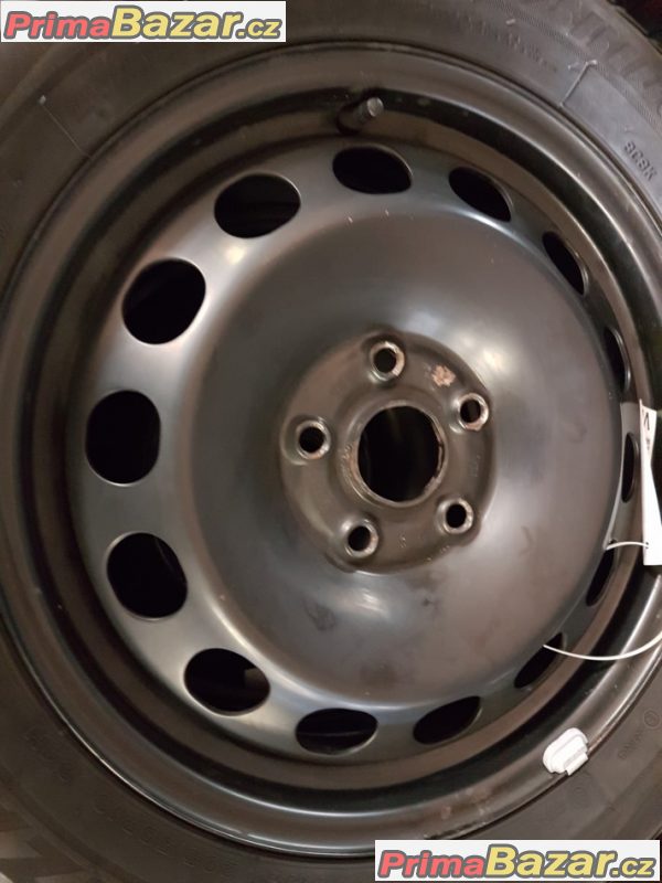 sada plechové disky s pneu Bridgestone lm32 jedna pneu na vymenu 5x112 8P0 6jx16 et50