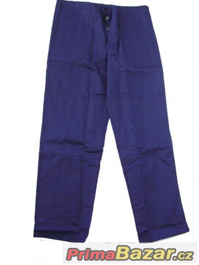 Nové modré montérky, kalhoty velikost 58, 62