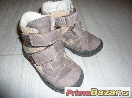 Zimní hnědé boty dětské