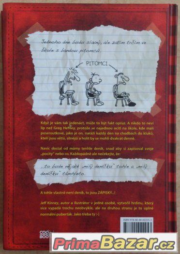 Dětská knížka - Deník malého poseroutky I. - Jeff Kinney