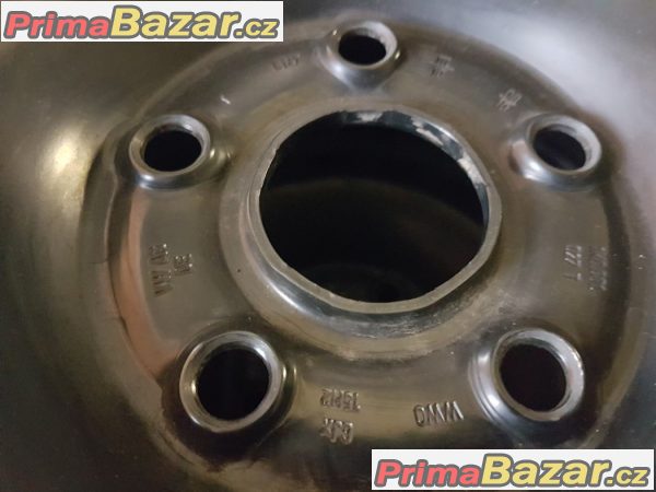 plechové disky VW s pneu Semperit speed 1K0601027 t 5x112 6jx15 et47