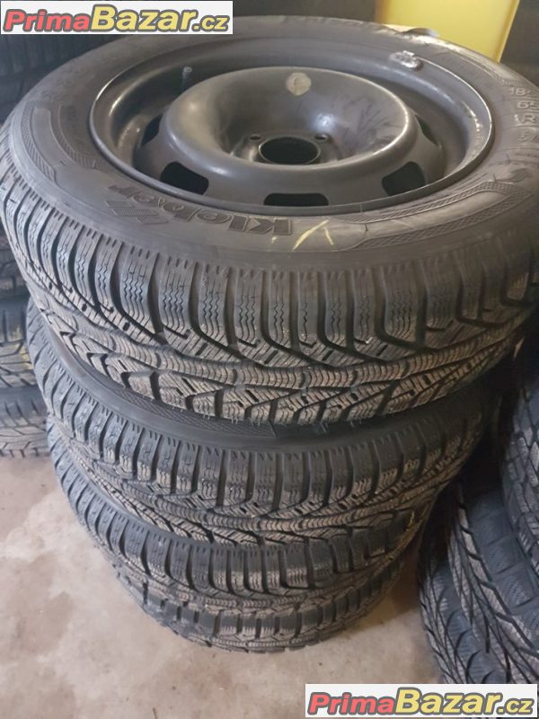 plechové disky Peugeot Citroen 4x108 6jx15 et23 pneu Kleber 2 185/65 r15