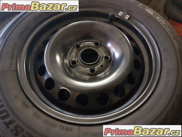 plechové disky s pneu Bridgestone lm32 bez koroze 1K0601027ag 5x112 6jx15 et47