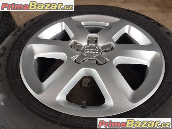 sada alu kola s pneu Audi Q7 s-line 4L0601025 bj 5x130 8jx18 et56 sada alu kola s pneu Audi Q7 s-line 4L0601025 bj 5x130 8jx18 et56