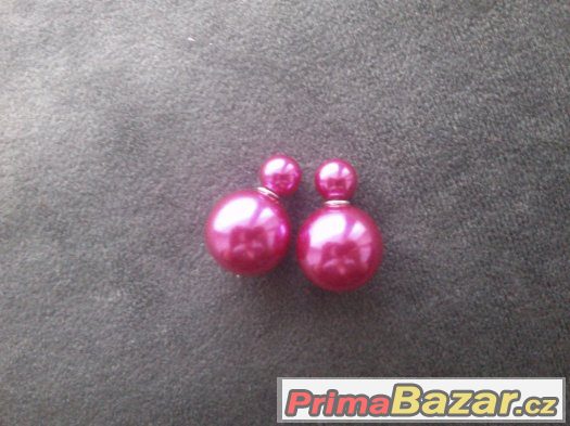 Tmavě růžové perly