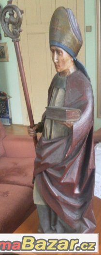Pozdně gotická dřevořezba: sv. Mikuláše cca 1520-60. Pozdně gotická dřevořezba: sv. Mikuláše cca 1520-60.