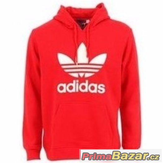 cervena-adidas-mikina-m-l-nova